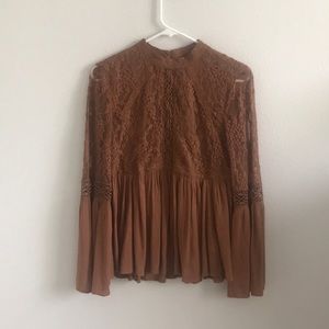 Peplum Old-fashioned Long-sleeve